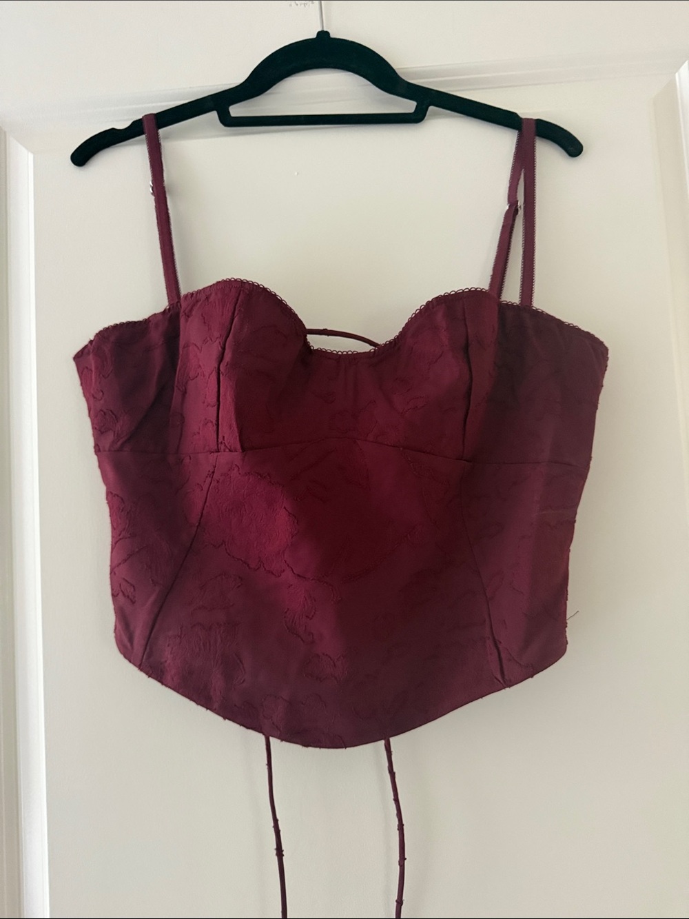 White Fox Boutique Wine Red Bustier Camisole